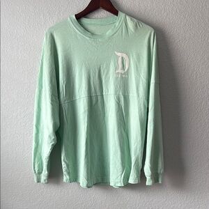 Disneyland Spirit Jersey Mint Green Long Sleeve